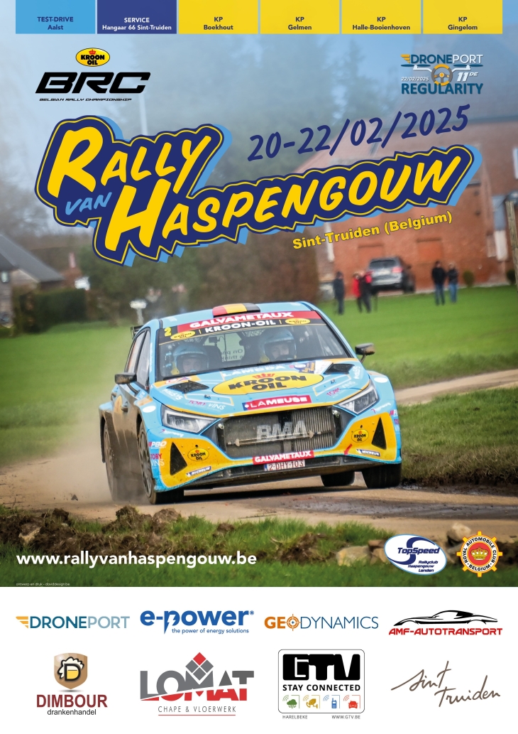 Rally van Haspengouw opnieuw de openingsmanche van het Kroon-Oil BRC 2025