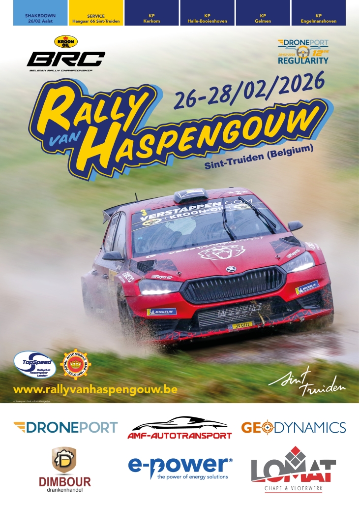De Rally van Haspengouw opent het Kroon-Oil BRC 2026